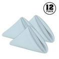 thumbnail image 2 of Gee Di Moda Cloth Napkins - 17 x 17 Inch Baby Blue Solid Washable Polyester Dinner Napkins - Set of 12 Napkins with Hemmed Edges - Great for Weddings, Parties, Holiday Dinner & More, 2 of 2
