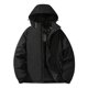 thumbnail image 2 of Ceisia Men's Outdoor Sports Pants Hooded Short Sleeve Winter Loose Fit with Zipper Gift with Pockets, 2 of 9
