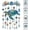 Turtle, variant on Ocean-Themed Crystal Wind Chime, Ocean Animal Stained Glass Wind Chime for Outside, Whale Turtle Dolphin Fish Acrylic Hanging Wind Chime with Crystal Pendants for Home Garden Porch Balcony (Whale)