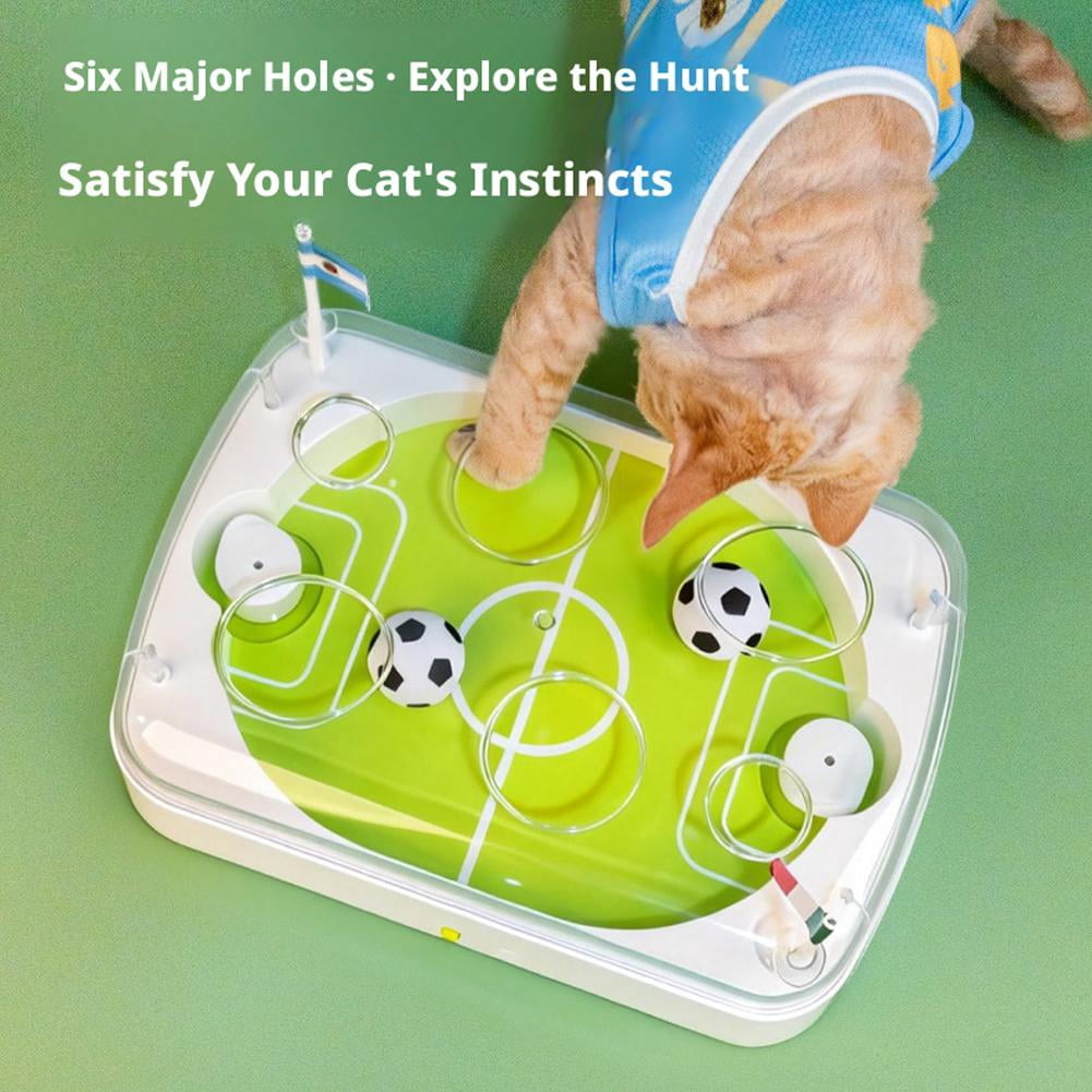 Cat Balls Toys for Indoor Electric Interactive Soccer Ball Cats Toy for Training Exercise Mental Stimulation Hunting Simulation Scratching