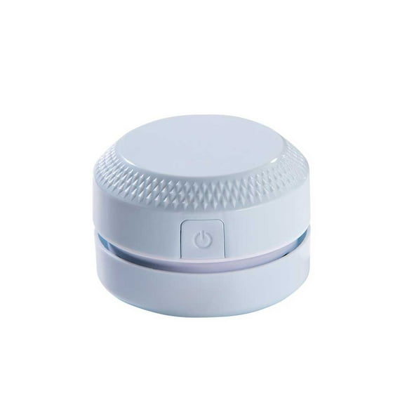 Escuela portátil Mini escritorio de vacío fuerte succión de mano barredora de polvo lápiz escombros cepillo de limpieza de escritorio Suministros de limpieza para el hogar Azul Recargable Wosthever HA070179-04