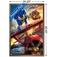 thumbnail image 4 of Sonic the Hedgehog 2 - Key Art Wall Poster, 22.375" x 34" Framed, 4 of 6