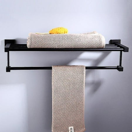 Black Bathroom Accessory Black Towel Holder Matt Black Bathroom Shelf ...