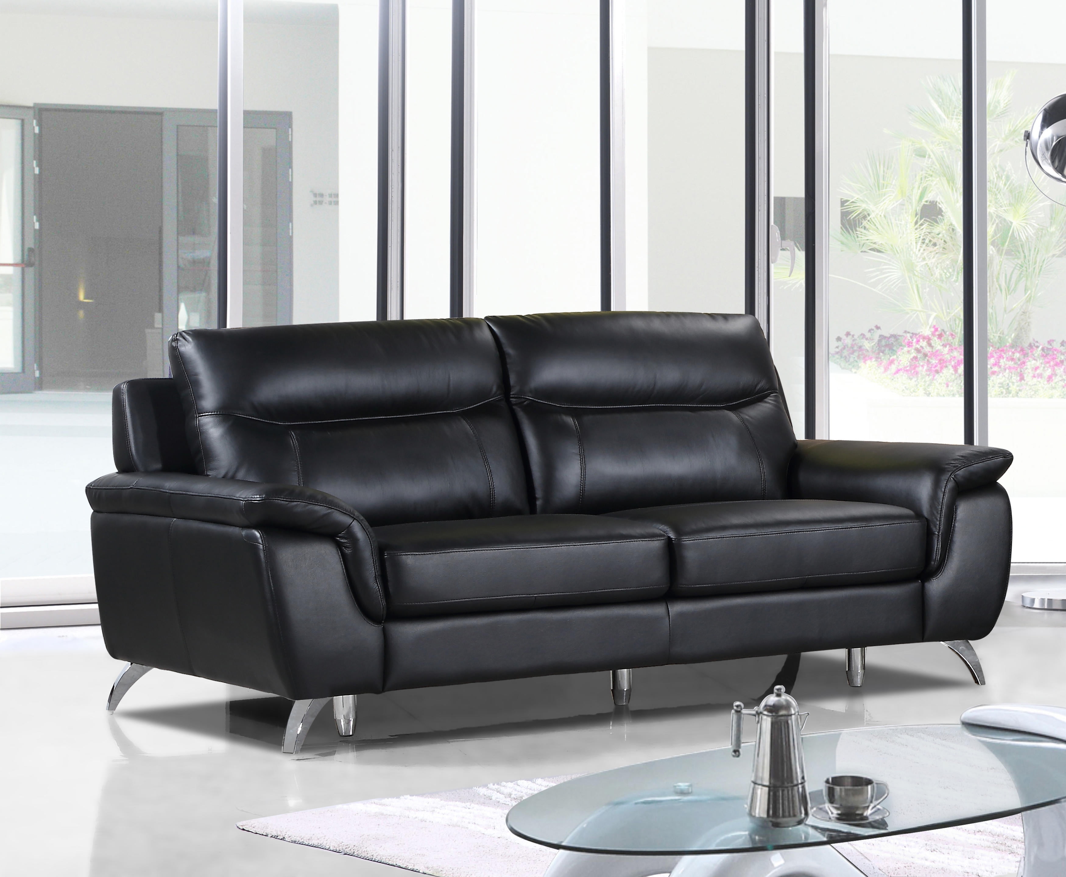 chicago genuine leather sofa