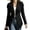 Black, variant on Women's Vintage Western Fringe Jacket Cardigan Lapel Open Front Long Sleeve Suede Outerwear with Pockets Retro Fringed Mid Length Coat for Women Casual Boho Style Coffee M
