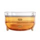 thumbnail image 2 of Caja de almacenamiento de cosméticos de 3 niveles, organizador de maquillaje, caja de almacenamiento de mesa para baño Naranja, 2 of 9
