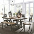 thumbnail image 2 of Lindsey Farm Ensemble de Table Tréteau 6 Pcs Gris Clair, 2 of 13