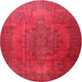 thumbnail image 1 of Ahgly Company Indoor Round Traditional Red Persian Area Rugs, 4' Round, 1 of 6