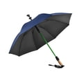 thumbnail image 4 of Paraguas de Bastón Bastones Bastón Marco Resistente a Prueba de Lluvia Paraguas de Muleta Paraguas de Lluvia para Hombres Mujeres Montañismo de Verano Azul oscuro, 4 of 10