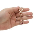 thumbnail image 4 of Unique Bargains 1 Pc Stylish Butterfly Heart Handbag Charm Bag Accessories 3.54″ Red, 4 of 5