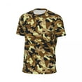 thumbnail image 5 of T Shirt For Men Yellow Camo Desert Camouflage Trendy Cool Gym T-Shirts Short-Sleeve Comfortable Tshi, 5 of 7