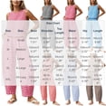 thumbnail image 3 of Htigea Womens Plaid 2 Piece Sets Casual Sleeveless Tank Tops Pants Matching Outfits Summer Loungewear 03 Pink XXL, 3 of 7