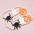 thumbnail image 4 of LHNFT Halloween Wood Bead Garland with Black and Orange Pumpkin, 4.4ft Rustic Bead Hanging Garland Farmhouse Prayer Bead Banner for Home Party Fireplace Mantle Tiered Tray Decor, 4 of 9