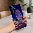 thumbnail image 7 of SKLYDDI Multicolor Festive Carnival for Galaxy S25 Case - Pointillist Ferris Wheel & Game Booths Design, TPU Flexible Cover, Aesthetic Cute, 7 of 7