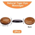 thumbnail image 3 of 2Pcs Natural Tiger Eye Worry Stone Crystal Therapy Gemstones Chakra Reiki Oval Shape Thumb Stones for Stress Relief Anxiety Rubbing Balancing Massage Pocket Palm Brown, 3 of 7