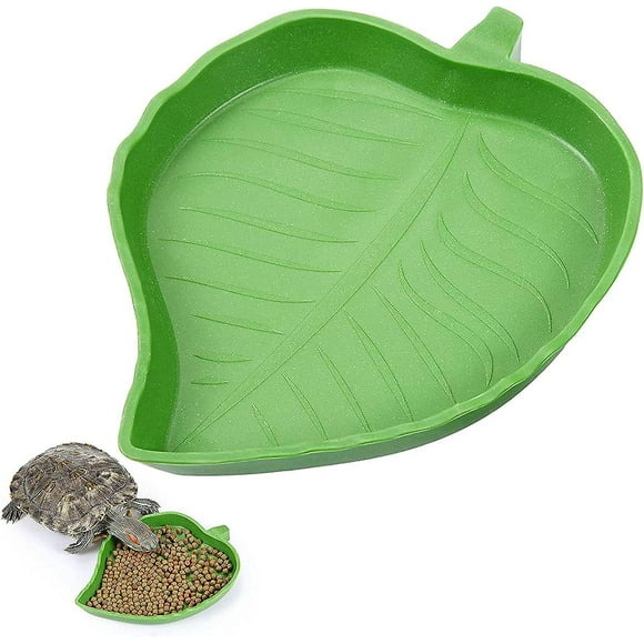 Reptile Leaf Bowl Turtle Snake Pet Food and Drink Dish