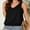Black, variant on Women Summer V Neck Tank Top Loose Fit Flowy Sleeveless Shirt