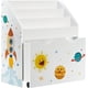 thumbnail image 1 of Librería Infantil, Estantería Infantil para Libros, para Habitación, Sala de Juegos, Escuela, 62.5 x 28 x 60 cm, Ahorro de Espacio, Blanco MGKR72WT, 1 of 17