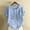 Light Blue, variant on CLOISE Loose Short Sleeve Shirts for Women Plus Size Tops Button Round Neck Casual Pullover Graphic Summer Blouses Black