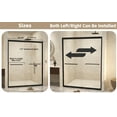 thumbnail image 6 of 50-54 in.W x 72 in.H Double Sliding Framed Shower Door,Clear Tempered Glass,Stainless Steel Frame,Matte Black Finish, 6 of 9