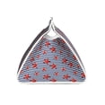 thumbnail image 3 of Lsque Starfish Navy Blue Stripe Printed Long Tissue Box Cover Holder, Facial Paper Organizer Dispenser,Triangle with Bottom Belt, PVC Leather Decorative Organizer, 3 of 9