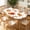 Cookie Print, variant on YESAD Elastic Tablecloth For Oval Tables, Waterproof Tablecover For Up To 42X68in Oval Table Cover, Dining Tablecover For Indoor And Outdoor, Holiday, Cookie Print