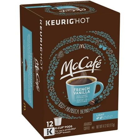 French Vanilla Flavor Oil - McCafe French Vanilla Light Roast Coffee K-Cup Pods, 12 count, 4.12 Oz