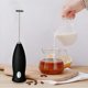 thumbnail image 3 of Batidora de mano - Espumador de café de acero inoxidable Espumador de mano eléctrico, batidor eléctrico inalámbrico con pilas y espumador de leche, 3 of 5