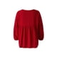 thumbnail image 4 of Sunloudy - Camiseta de verano con cuello en V para mujer, casual, manga larga, color sólido, túnica holgada Sunloudy  moda, 4 of 10