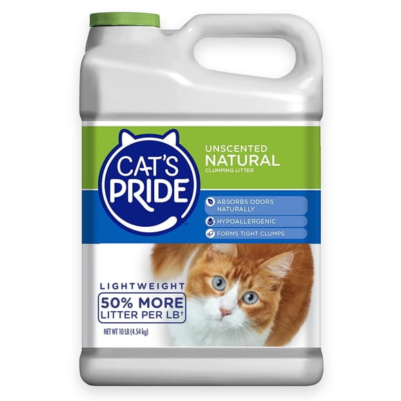 Arena ligera y aglutinante Cat's Pride, natural, 4,54 kg