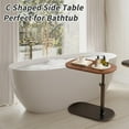 thumbnail image 5 of MONEHANE C-Shaped End Table, 360° Rotating Adjustable Height Couch Side Tables for Sofa/Bed/Bathtub, 5 of 8