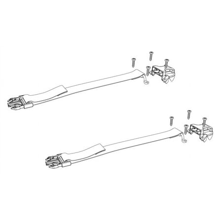 BAK Underside Buckle Ends Strap Clips Qty 2 (w/ Hardware)
