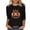 Black1, variant on Womens Halloween Graphic Tees Crew Neck 3/4 Sleeve All Over Ghost Spider Web Print Loose Casual Pullover Tops