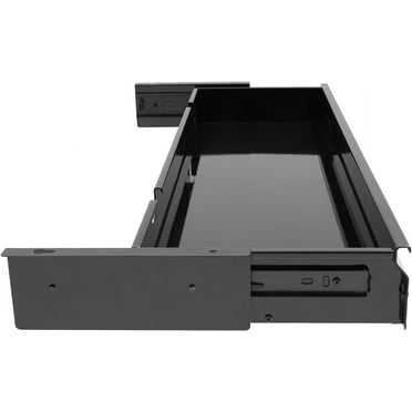 33 inch Sliding Pull-out Under Table Drawer for Office Desk, Shallow Storage Organizer, Under Desk Drawers, Drawer For Under Desk, Undermount Drawer for Sit Stand Workstation, Black