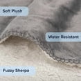 thumbnail image 2 of Waterproof Pet Blanket - 50x60-Inch Reversible Sherpa Fleece Throw Protects Couches, Cars, and Beds from Spills, Stains, and Fur by  (Gray), 2 of 5