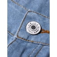 thumbnail image 5 of Capreze Women Buttoned Bootcut Jeans Casual Flare Denim Pants Bell Bottom Jeans with Pockets Light Blue 2XL, 5 of 5