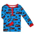 thumbnail image 2 of Sleep On It Infant & Toddler Boys 2-Piece Super Soft Jersey Snug-Fit Pajama Set with Matching Socks - Fire Trucks , 3T, 2 of 5