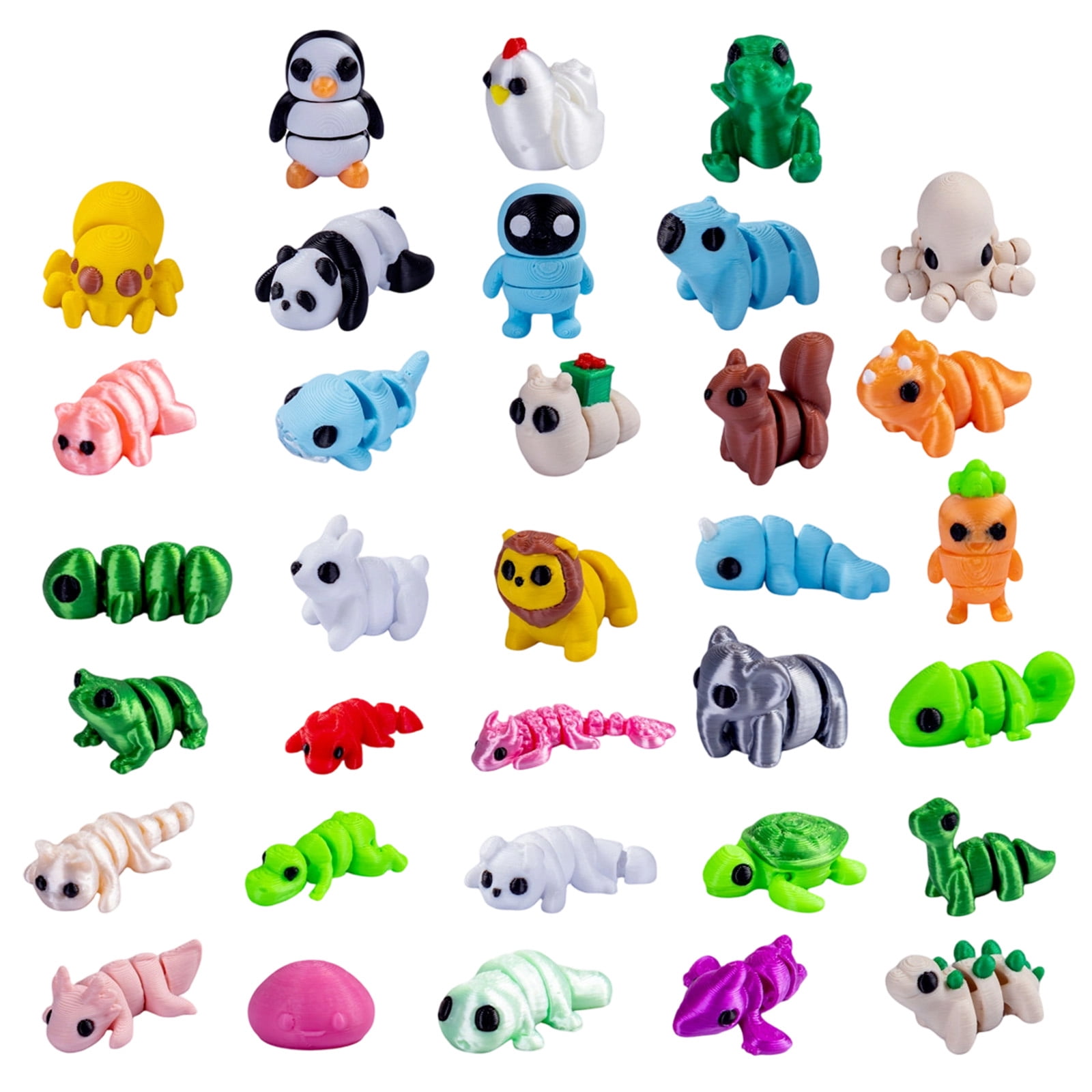 PeePs Glass World Miniature Glass Figurines, 5-Pack, ZoEy/HaRLeY