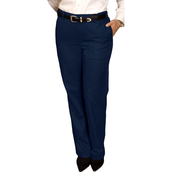 EDWARDS LADIES' BLENDED CHINO FLAT FRONT PANT