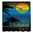 thumbnail image 3 of Ambesonne Florida Shower Curtain, Dreamlike Sunset Shore, 69"Wx70"L, Multicolor, 3 of 3
