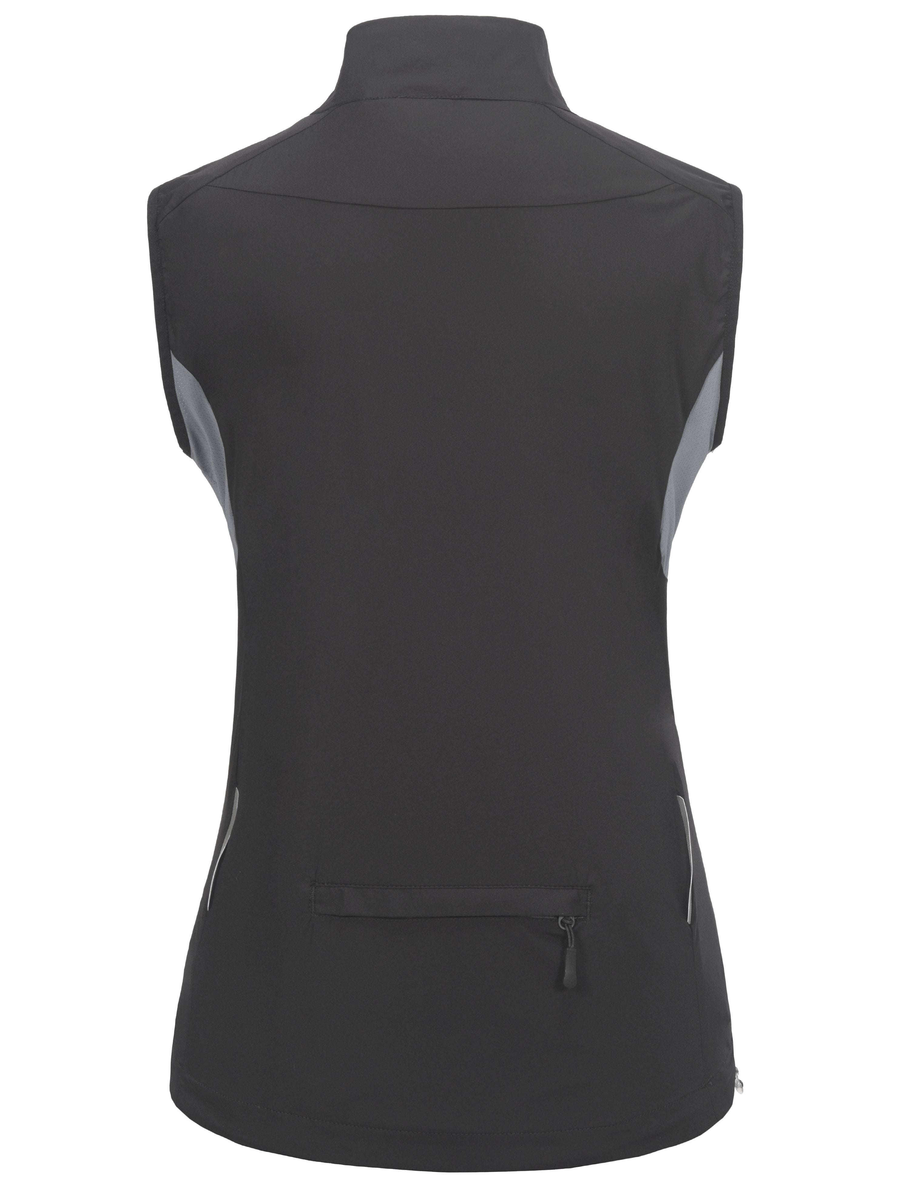 Little Donkey Andy Women's Cycling Vest Reflective Bike Vest, Wind Vest Lightweight Breathable UPF 50 for Golf Running Size M