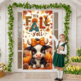 thumbnail image 5 of Colorful Design Fall Banner Cute Autumn Cow Thanksgiving Pumpkin for Seasonal Decor Home Decoration Festive Celebration, 5 of 9