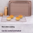 thumbnail image 2 of Baking Sheet With Rack Set Nonstick Cookie Tray Jelly Roller Pan Thicken Steel Bakeware(D), 2 of 4