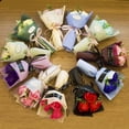 thumbnail image 2 of AYYUFE 3 Heads Artificial Rose Bouquet Hand Holding Soap Flower Valentine Day Gift, 2 of 8