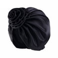 thumbnail image 2 of Holzkary Turbans for Women Head Wraps for Black Women Stretch 2025 Trendy Women Muslim Turban Flowers Hair Bonnet Head Scarf Wrap Cover Black One Size, 2 of 4