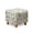 Fern Leaf Pattern Green White, variant on SCRAWLGOD Fur Cow Print Brown Beige Footstool Slipcover, Thick Footrest Sofa Slipcover Anti Slip Square Covers for Ottoman with Stretch Bottom