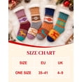 thumbnail image 3 of Fuzzy Slipper Socks for Women with Grips, PUTUO Sherpa Fleece Lined Non Slip Cozy Socks, Thick Warm Thermal Cabin House Socks with Reindeer Christmas Design, Size 5-10, 3 of 7