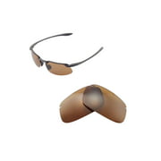 Walleva Brown Polarized Replacement Lenses for Maui Jim Kanaha Sunglasses