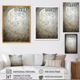 thumbnail image 4 of Designart "Grey Moon Surface in Minimalist Style III" Abstract Framed Wall Art - Modern Grey Tachisme Entryway Framed Wall Art, 4 of 6
