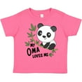 thumbnail image 3 of Inktastic My Oma Loves Me- Cute Panda Boys or Girls Toddler T-Shirt, 3 of 5